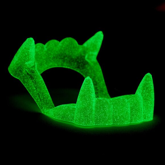 NEW Glow in the Dark Vampire Werewolf Fangs Teeth Halloween - Picture 1 of 3